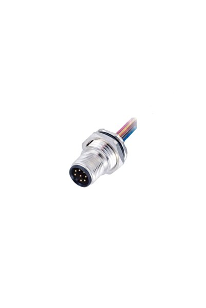 M1208MP-C15 M12 8 Pin A Kodlu Erkek Kablolu Konnektör