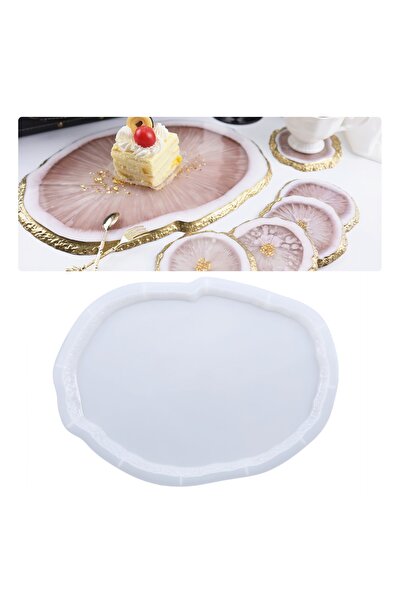 Getshop Alışveriş Pazarı Epoksi Büyük Kristal Köşeli Tepsi Kalıbı - 36.3x26.8...