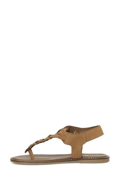 İnci Nudi 3Fx Tan Women's Flat Sandals