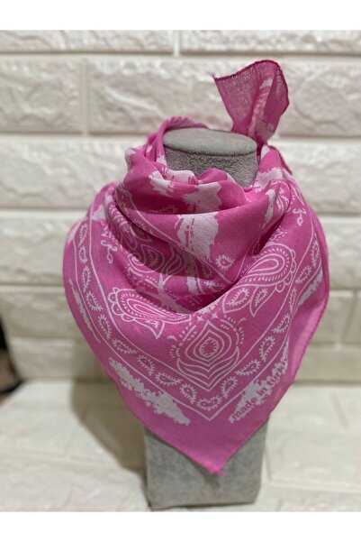 sema aksesuar وشاح قطني منقوش عرقيًا للجنسين - باندانا