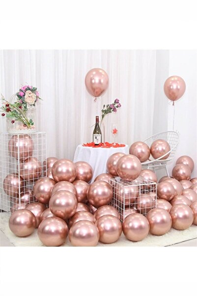 aşkın concept Rosegold Krom Balon 10 Adet