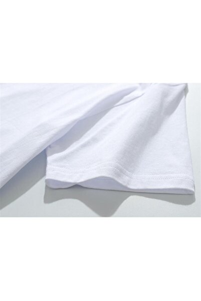 Touz Біла унісекс-футболка оверсайз - з принтом Küt Küt Karasuno High School