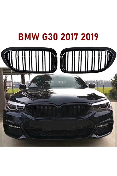 HYM TUNİNG BMW 5 Serisi G30 M5 Böbrek, Çift Tırnak Panjur 2017 2019, Piano Bl...