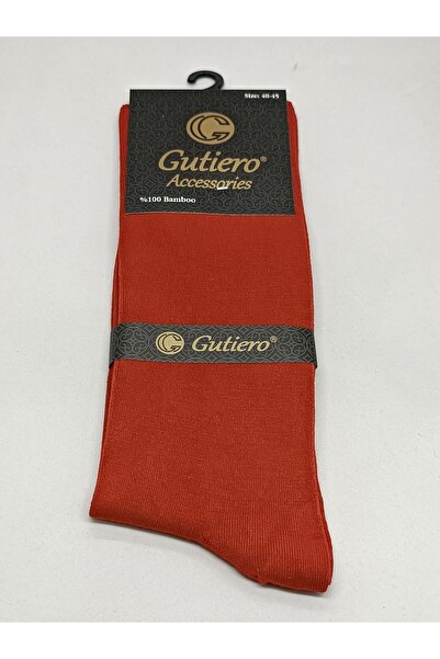 Gutiero Men's 6 Pairs Bamboo Seamless Long Colored Socks