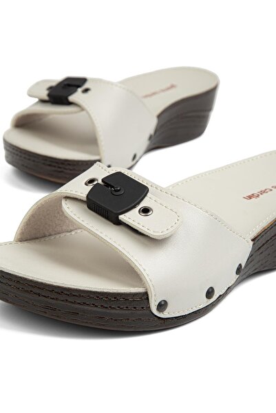 Pierre Cardin ®| PC-7013-Krem - Kadın Terlik