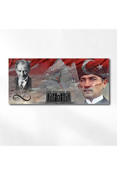 marpanya Atatürk 1881-1938 Ve Türk Bayrağı Yatay Ortadan Saatli Vatan Temalı ...