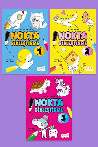STAAU Çocuk Fun Activity Dot Joining - Coloring and Activity Book Set for Chi...