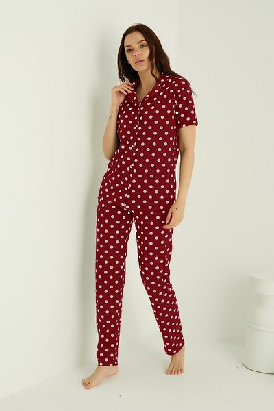 ELİTOL COTTON BUTTONED PAJAMA SET