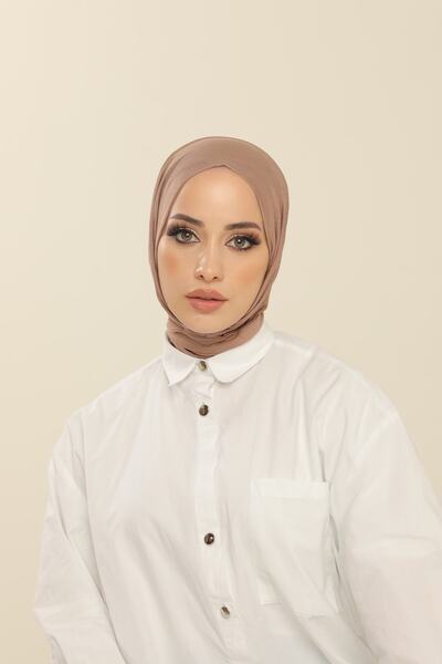 Beyzak Lilac Practical Combed Cotton Shawl - Women's Hijab Velcro Hijab Bonnet