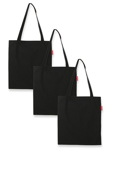 Serkan Çanta Bez Çanta Atölyesi 3 Black Cloth Bags