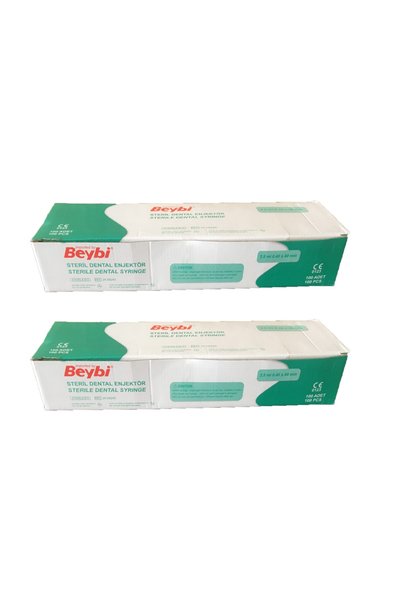 Beybi BEYBİ STERİL DENTAL ENJEKTÖR 2.5ML 0.40*40 MM 100 ADET (2 KUTU)