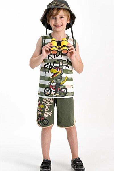 ROLY POLY Ride Faster Krem Erkek Çocuk Bermuda Takım