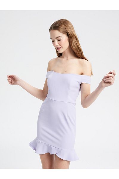 LC Waikiki Damenkleid – U-Boot-Ausschnitt, gerader Schnitt, kurze Ärmel