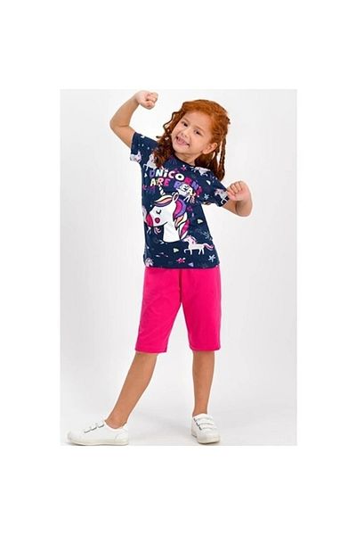 ROLY POLY Real Unicorn Navy Blue Girls Capri Set
