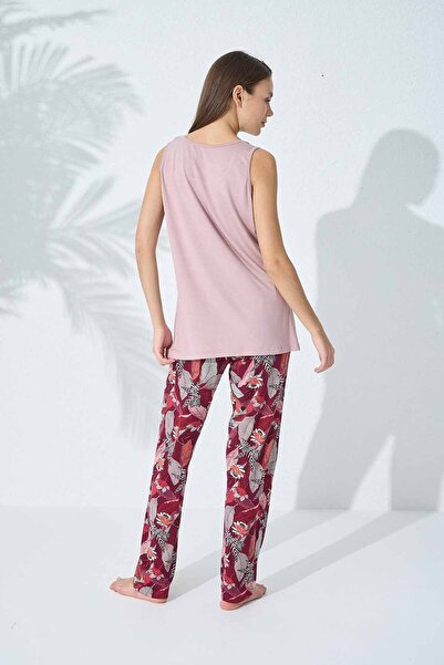 Siyah İnci Set de pijamale din vascoza cu model