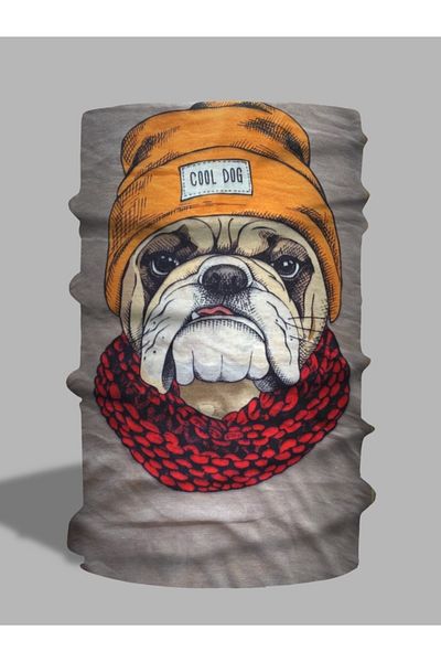 LU&MA Dog Patterned Neck Collar - Paphos