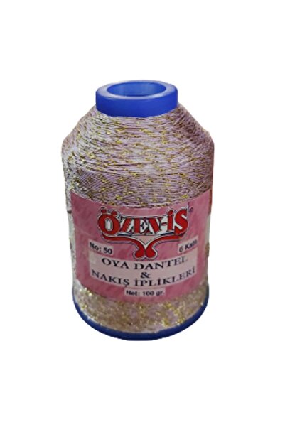 Özeniş SİMLİ NAKIŞ DANTEL İPİ NAYLON SM KARIŞIMI LEYLAK RENK 5 ADET.