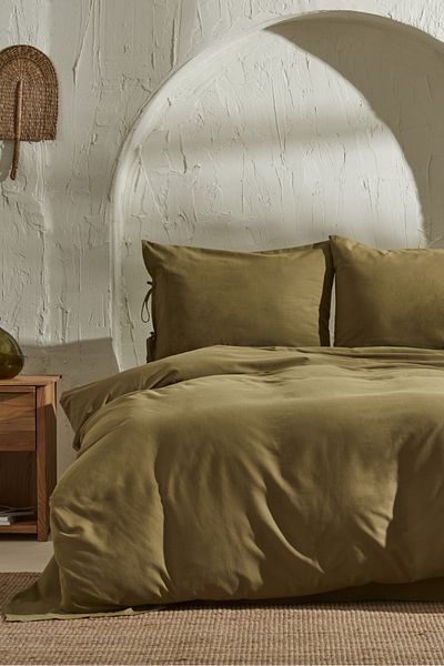 Karaca Home 4 Elements Single Duvet Cover Set Khaki