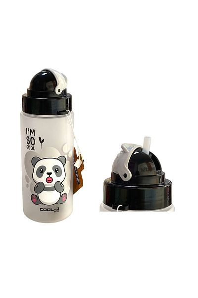 Gıpta Nice Tritan Flask with Sablaj Pattern 500 Ml - Panda