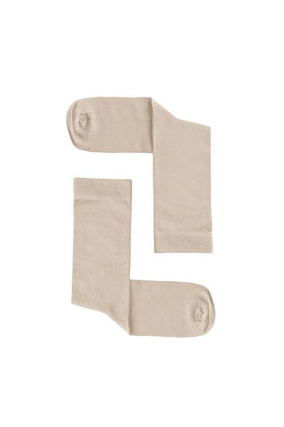 The Mia Mage Organic Cotton Women's Socks Beige 36-40