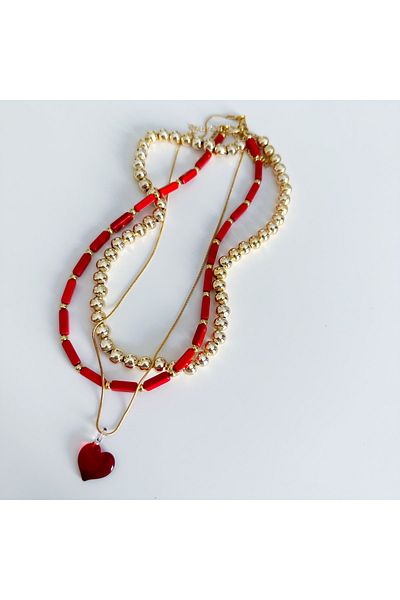 CHARMLUCKY 3-piece combination necklace
