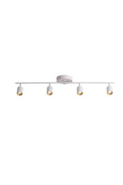 Rsylight Metal Modern 4 Lü Beyaz Led Spot Hareketli Avize Beyaz Ampullü