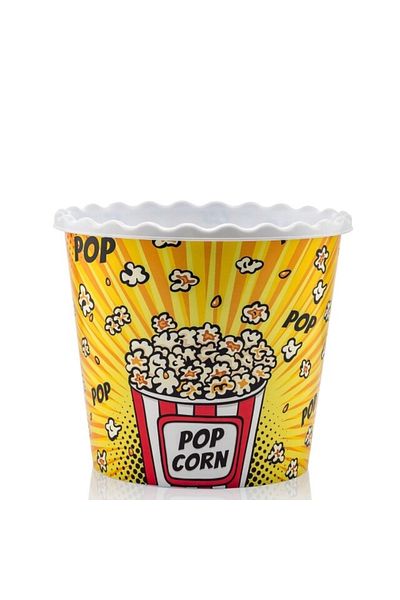 Orvila Yellow Popcorn Popcorn Bucket - Chips And Cookie Box