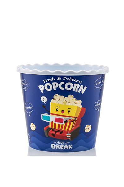 Orvila Yellow Popcorn Popcorn Bucket - Chips And Cookie Box