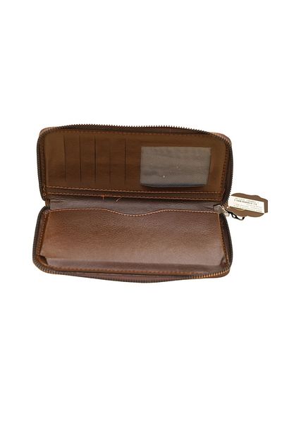 MKM Zippered Men's Wallet - Pattern-01 - Light Brown -45