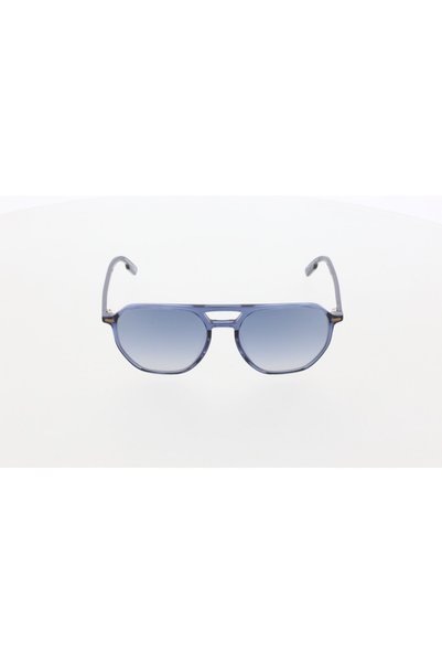 Ermenegildo Zegna Ez0212 55-18-145 Smoked Glass Men's Sunglasses |   2023 Season Navy Blue Framed