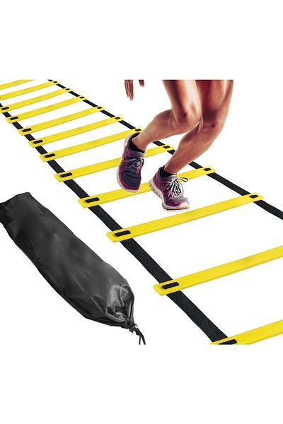 SPM 10 Pieces of Step Adjustable 4 Meters Tall Training Ladder with Sports Bag