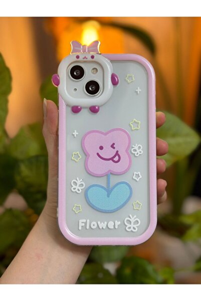 Go Aksesuar Iphone 13 Ve 14 Birebir Uyumlu Kurdele Oyuncaklı Desenli Kılıf