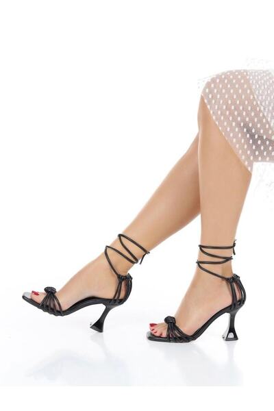 PASSAGE SHOES Γυναικεία πέδιλα με τακούνι με λουράκι αστραγάλου 6229