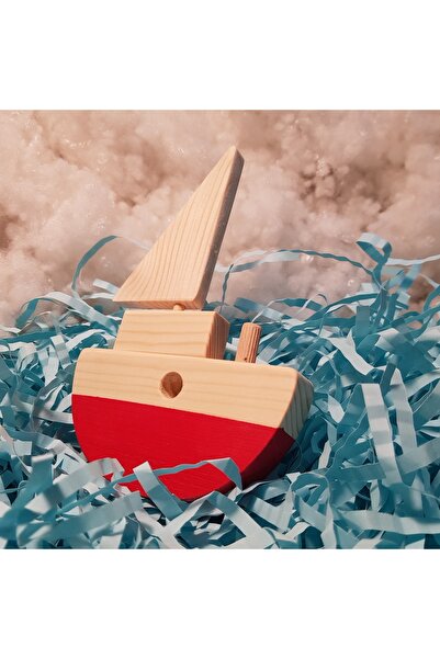 aswood El Yapımı Ahşap Oyuncak Baby Gemi Çocuklar için Hayal Gücünü Geliştiren Hediyelik Oyuncak