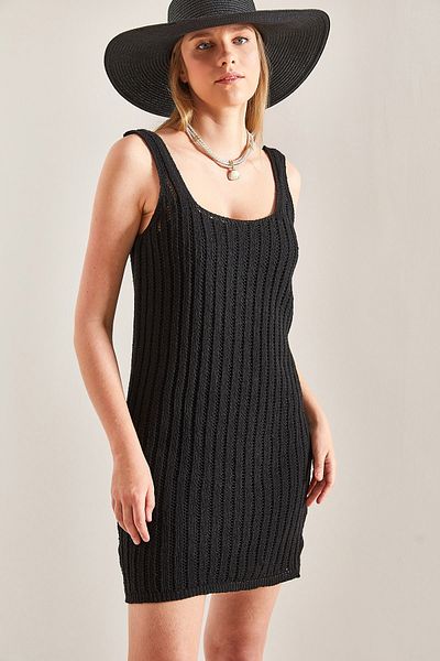 Bianco Lucci Gemustertes Strickkleid für Damen