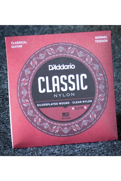 GMC MUSIC STORE D'Addario EJ27N Original Classical Guitar Set of Strings + Plectrum with Gift