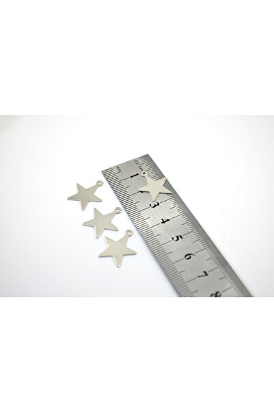 Flower 15 Adet - Kolye Ucu Yıldız, Star Kolye Ucu, Metal Yıldız, Yıldız Uc, Y...