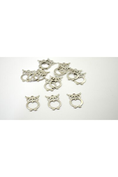 Flower 30 Adet Kolye Ucu Baykuş, Kolye Ucu Hayvan Figür, Metal Kolye Ve Küpe ...