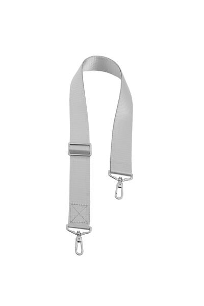Atelier Bomonti Shoulder Strap Polyester Column Bag Handle Strap Silver Gray