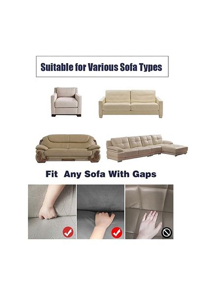 FurkanTicaret Flexible Lycra Jacquard Sofa - 3+2+1+1 Washable, Sofa and Sofa Bed Cover