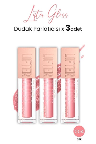 Maybelline New York Lifter Gloss Dudak Parlatıcısı 004 Silk x 3 adet