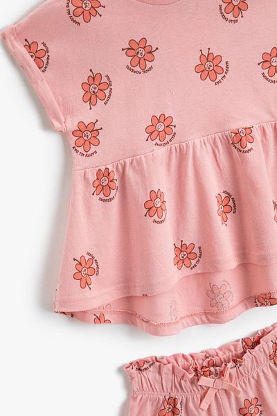 Koton Baby Girl Top-Bottom Set