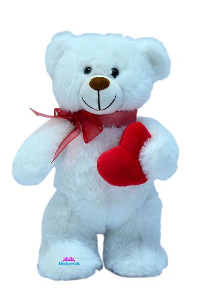 hediyecik Gift for Lover Ribbon Covered Plush Bear 35 cm