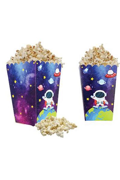 aşkın concept Popcorn Corn Box Space Themed Party of 8