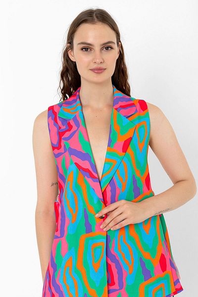 Swass Patterned Buckle Vest