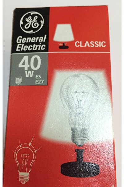 GENERAL ELEKTRİK General Electric 40W 230V SARI IŞIK A60 Akkor Flamanlı Ampul KLASİK DİMM EDİLEBİLİR AMPUL