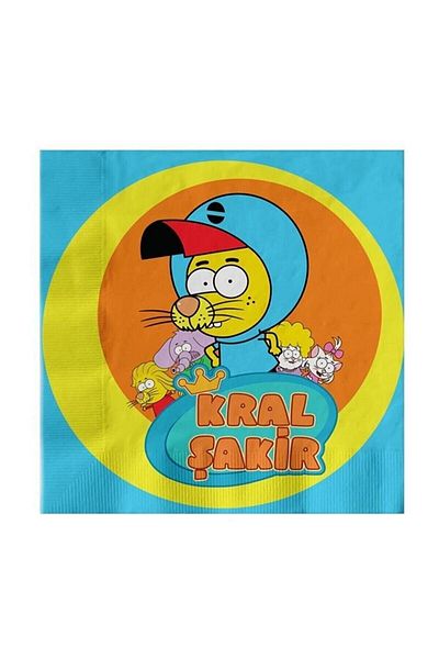aşkın concept Kral Şakir Action Fun 20's Party Napkin