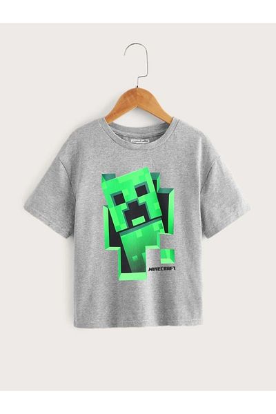 Machetta Μπλουζάκι Boy's Grey Melange Creeper Printed T-shirt