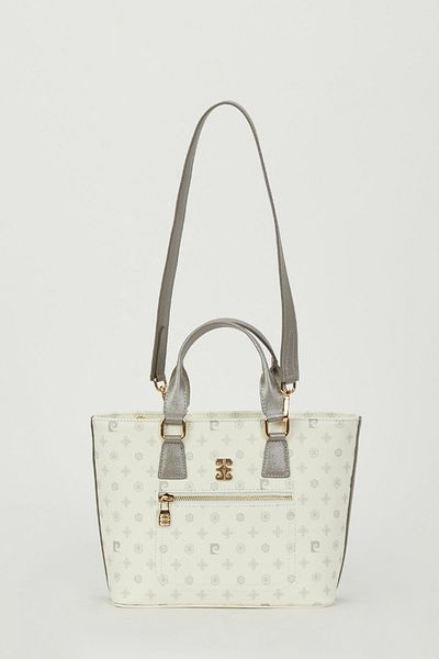 Pierre Cardin White Monogram Women's Long Strap Shoulder Bag 05PO23Y1729