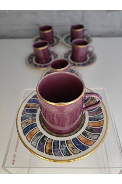 ALANYA HOME DECOR LUXURIOUS GOLD COFFEE CUP SET 12 PRC FOR 6 PERSONS